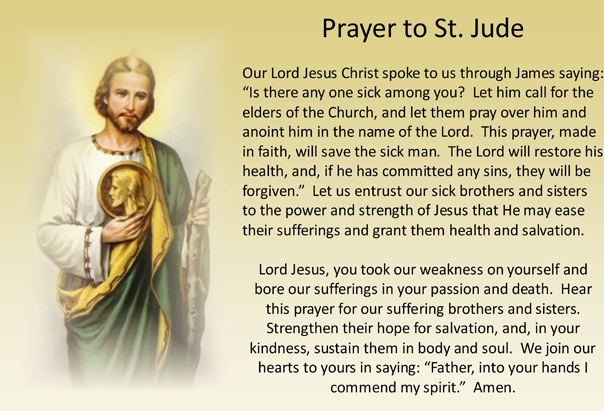 prayer for the sick catholic
