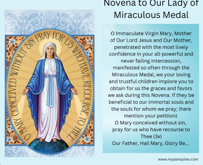 miraculous medal prayer