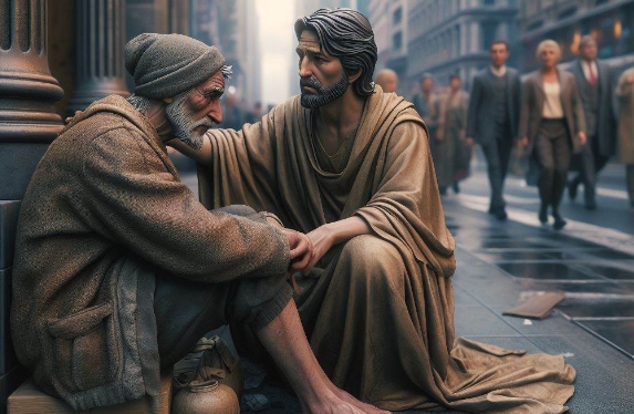 jesus and homeless